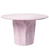 Tavolo da pranzo rotondo Rosa Di Zucchero in Glebanite Rosa