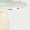 Tavolo da pranzo Roundel in cristallo bianco di Claesson Koivisto Rune