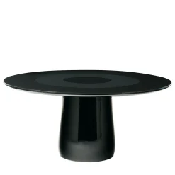 Tavolo da pranzo Roundel in cristallo nero di Claesson Koivisto Rune