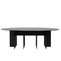 Tavolo da pranzo Roy Oval Black di Filippo Montaina