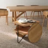 Tavolo da servizio mobile Chariot in rovere naturale di Gamfratesi