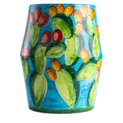 Tavolo Decoro Ficodindia in Ceramica