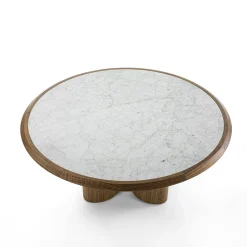 Tavolo Diamante con piano in marmo di Carrara