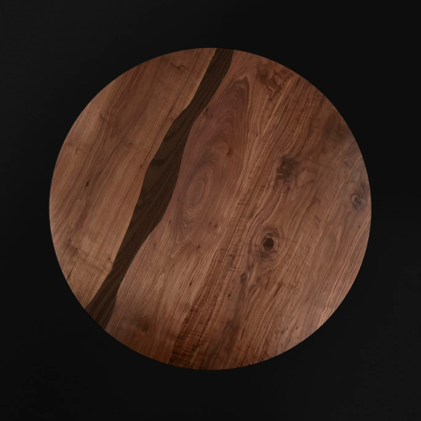 Tavolo Il Pezzo 6 Tondo Oro-Wenge