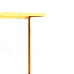 Tavolo Jackie in ottone e vetro