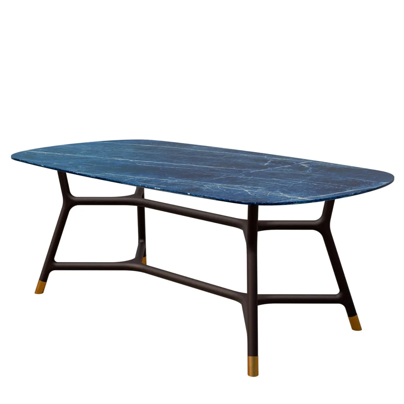 Tavolo Joyce con piano rettangolare in ceramica