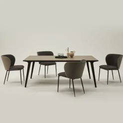 Tavolo Laicon Taupe & Dark-Durmast di Nicola Romanelli