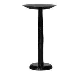 Tavolo occasionale Flo con finitura nera lucida