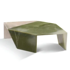 Tavolo Origami verde e bianco di Patricia Urquiola