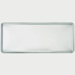 Tavolo rettangolare T-Table in alluminio e vetro