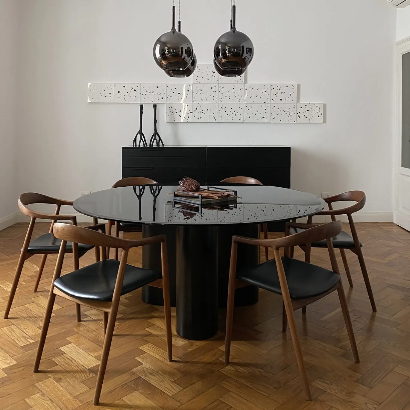 Tavolo rotondo Giorgia in vetro