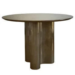 Tavolo rotondo Giorgia Liquid Bronze