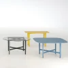 Tavolo rotondo in cristallo Luigi Filippo di M. Laudani & M. Romanelli