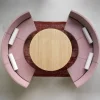 Tavolo rotondo Itavolo con piano in legno