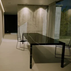 Tavolo Sumisura rettangolare nero Marquinia