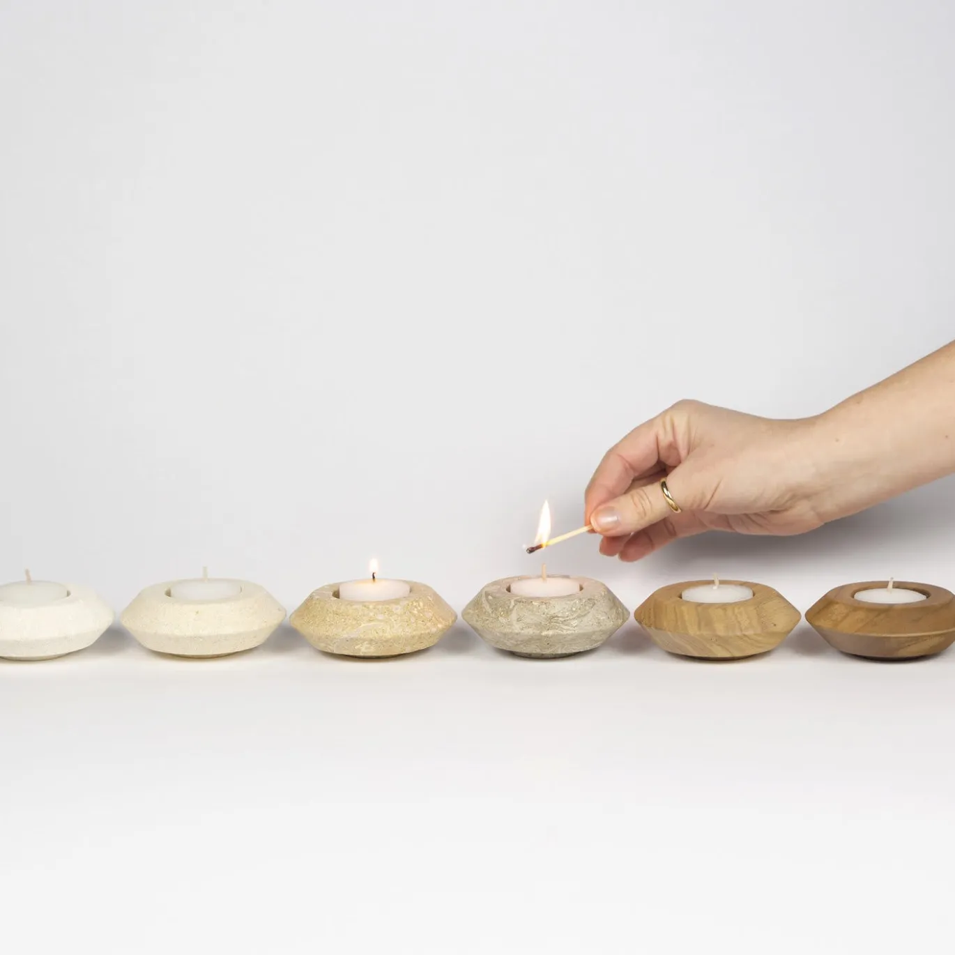 Tealight in marmo Strato