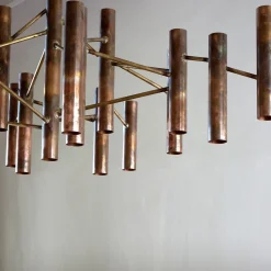 The Copper Tube Chandelier