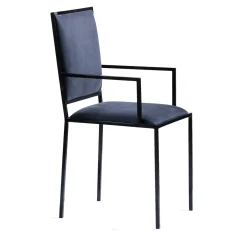 The Simple Chair with Armrests in Royal Blue