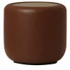 The Vignette Leather Drum Table