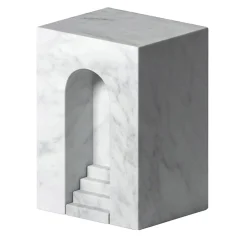 The Village - Utopia Scultura in bianco di Carrara di Elisa Ossino