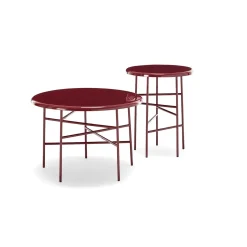 10th Star Tavolino laccato lucido rosso 60