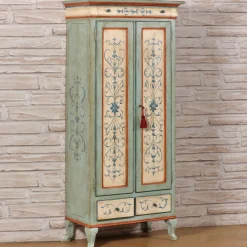 Tirolesi '700 Barocco Stile Tirolese Armadio Azzurro