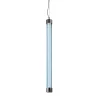 Trama S1D Lampada a sospensione tubolare in vetro borosilicato acquamarina