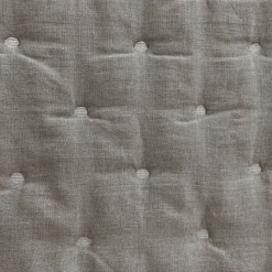 Trapunta di lino grigio taupe