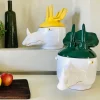 Triceratopo Grande Contenitore verde e bianco con coperchio