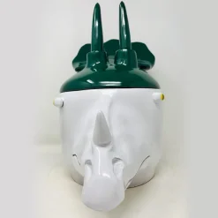 Triceratopo Grande Contenitore verde e bianco con coperchio