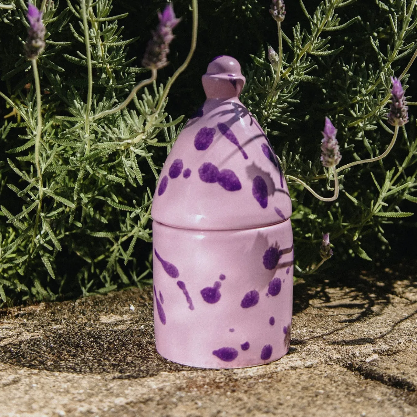Trullo Portacandele lilla e viola