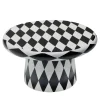 T-Table Maxi Tavolino in ceramica bianca e nera di Jaime Hayon
