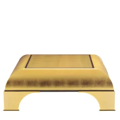 T138 Tavolino da caffè con foglia d'oro