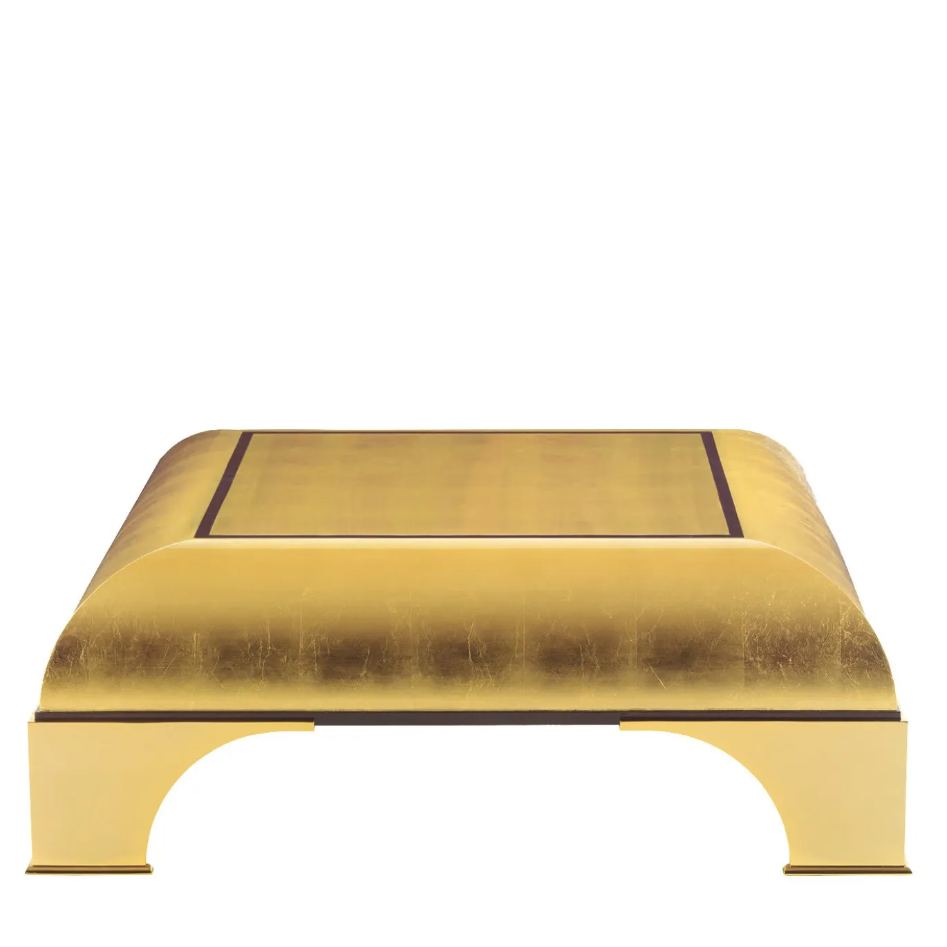 T138 Tavolino da caffè con foglia d'oro