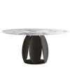Tulipano Tavolo rotondo effetto marmo Trinity
