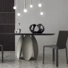 Tulipano Tavolo rotondo grande in rovere Laguna