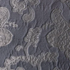 Tweedia Cuscino quadrato in jacquard azzurro floreale