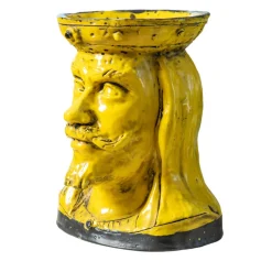 Un Tuffo nel Giallo Vaso antropomorfo in ceramica gialla