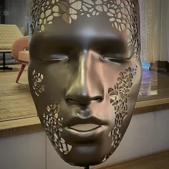 Uomo MASCHERATI Scultura in argento