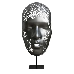 Uomo MASCHERATI Scultura in argento