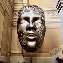 Uomo MASCHERATI Scultura in argento