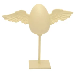 Uovo di Partenope N°2 Bianco Piccola Scultura