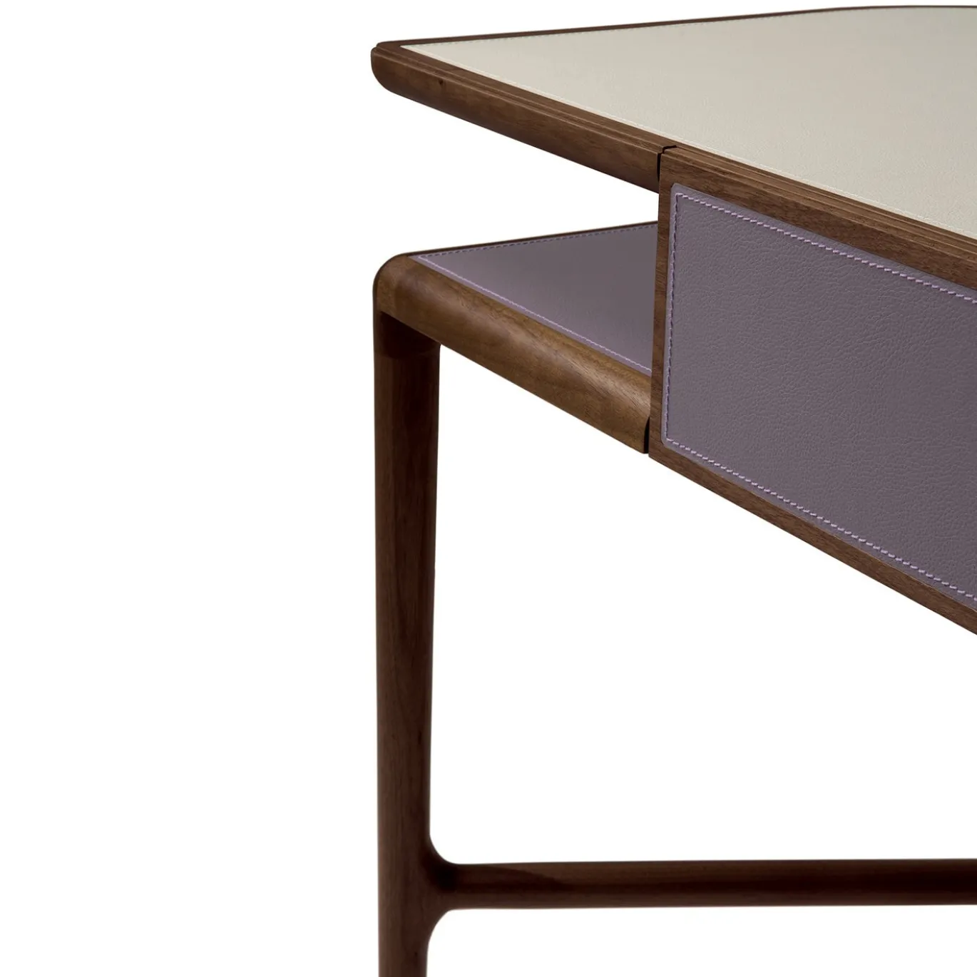 Vanità in legno Canaletto Juliet con top in pelle