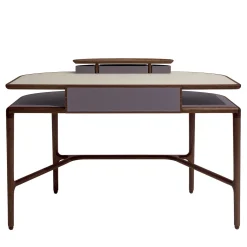 Vanità in legno Canaletto Juliet con top in pelle