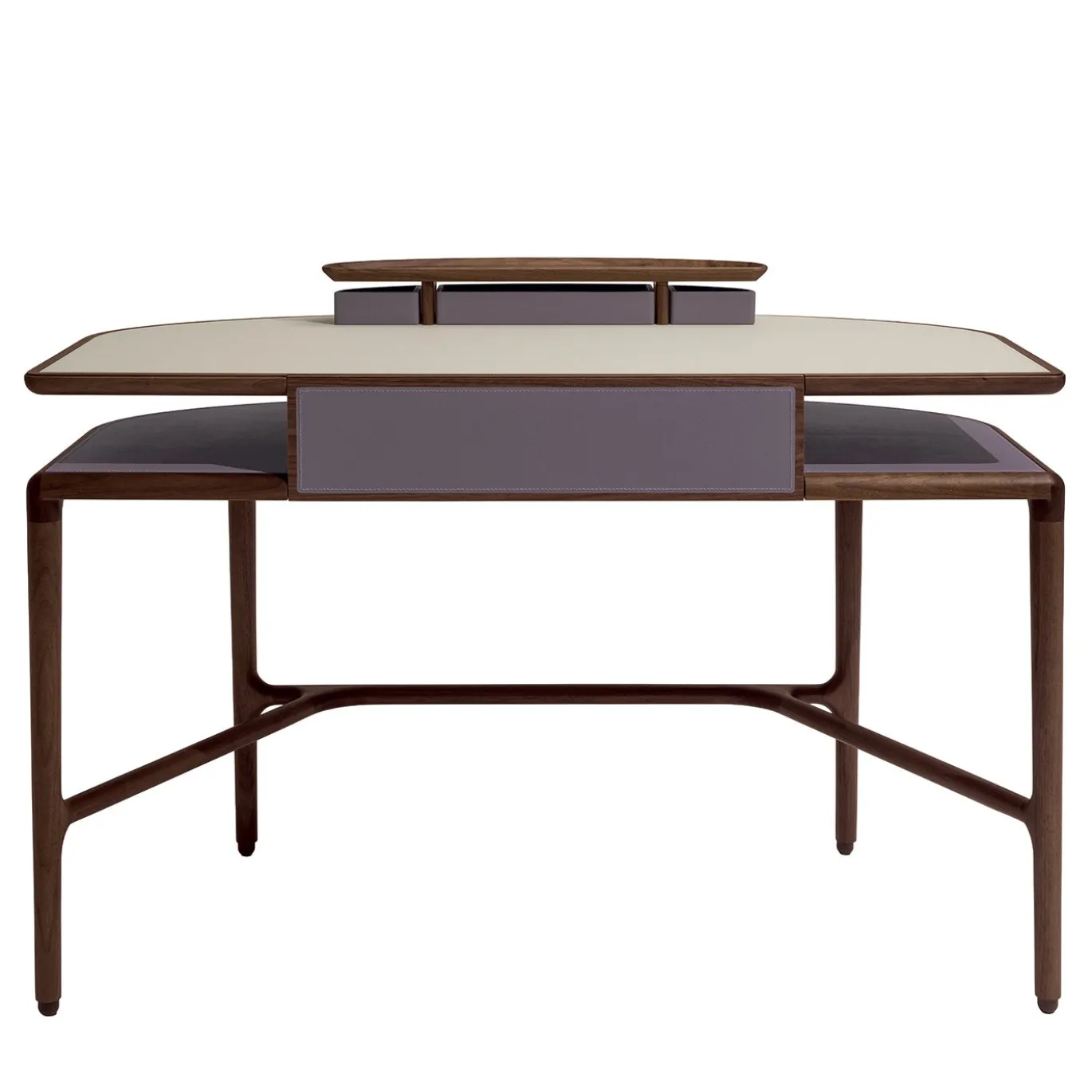 Vanità in legno Canaletto Juliet con top in pelle