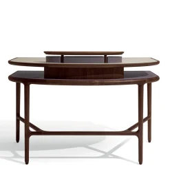Vanità in legno Canaletto Juliet con top in pelle