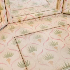 Vanity San Samuele Color Onice Bianco Floreale con Specchio