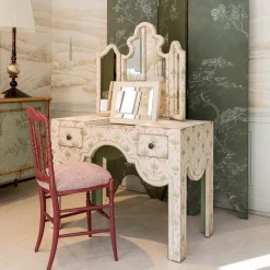 Vanity San Samuele Color Onice Bianco Floreale con Specchio