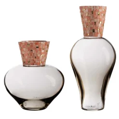 Vasi Corona Diadema grigio e rosa