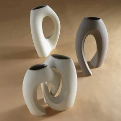 Vasi Hug in Ceramica Beige